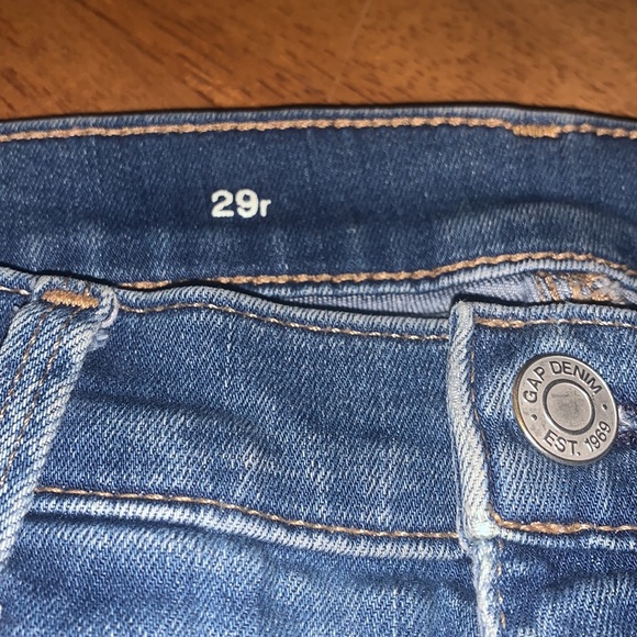 GAP 1969 Sz 29R high rise skinny jeans medium wash jeans - Picture 11 of 14